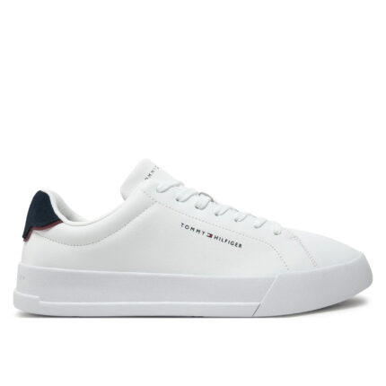 Ανδρικά Δερμάτινα Sneakers Tommy Hilfiger FM0FM05367 0LD Λευκά