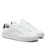 Ανδρικά Δερμάτινα Sneakers Tommy Hilfiger FM0FM05367 0LD Λευκά