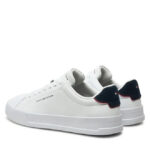 Ανδρικά Δερμάτινα Sneakers Tommy Hilfiger FM0FM05367 0LD Λευκά