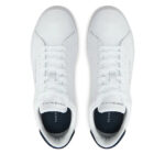 Ανδρικά Δερμάτινα Sneakers Tommy Hilfiger FM0FM05367 0LD Λευκά