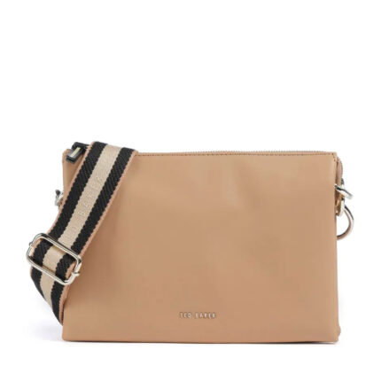 Γυναικεία Δερμάτινη Τσάντα Χιαστί Ted Baker Darcey 257442 Taupe