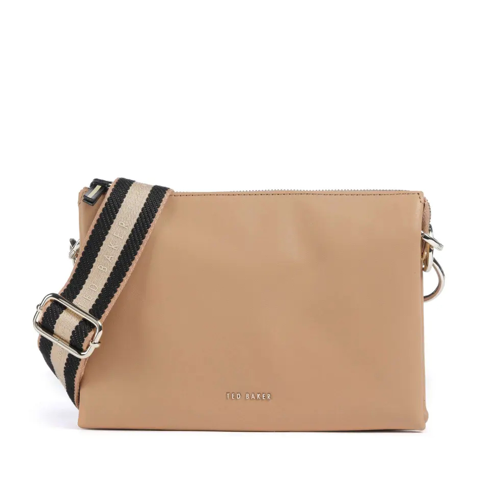 Γυναικεία Δερμάτινη Τσάντα Χιαστί Ted Baker Darcey 257442 Taupe Γυναικεία Δερμάτινη Τσάντα Χιαστί Ted Baker Darcey 257442 Taupe
