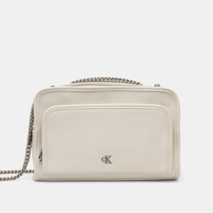 Γυναικεία Τσάντα Χιαστί Calvin Klein K60K613046 YAS Μπεζ