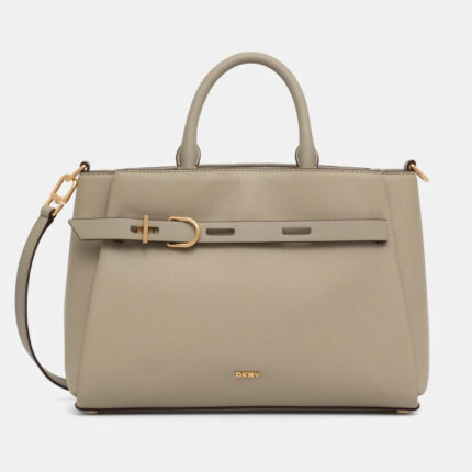 Γυναικεία Δερμάτινη Τσάντα Χειρός Ώμου DKNY Onyx Satchel R44DAI68 TOF Τάουπε