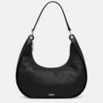Γυναικεία Δερμάτινη Τσάντα Ώμου DKNY Abby Hobo R44CAI48 BGD Μαύρη