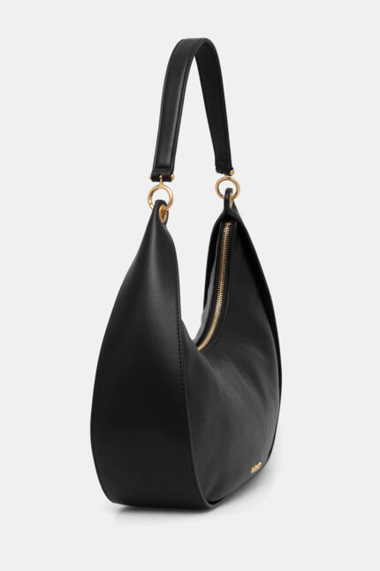 Γυναικεία Δερμάτινη Τσάντα Ώμου DKNY Abby Hobo R44CAI48 BGD Μαύρη