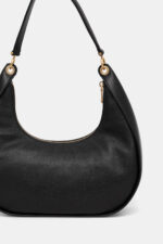 Γυναικεία Δερμάτινη Τσάντα Ώμου DKNY Abby Hobo R44CAI48 BGD Μαύρη