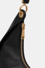 Γυναικεία Δερμάτινη Τσάντα Ώμου DKNY Abby Hobo R44CAI48 BGD Μαύρη