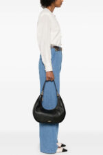 Γυναικεία Δερμάτινη Τσάντα Ώμου DKNY Abby Hobo R44CAI48 BGD Μαύρη