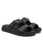 Γυναικεία Δερμάτινα Σανδάλια Calvin Klein HW0HW02489 BEH Μαύρα