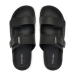 Γυναικεία Δερμάτινα Σανδάλια Calvin Klein HW0HW02489 BEH Μαύρα