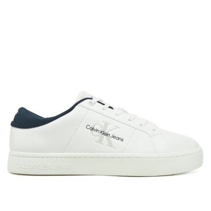 Ανδρικά Δερμάτινα Sneakers Calvin Klein YM0YM00864 YAF Λευκό Μπλε
