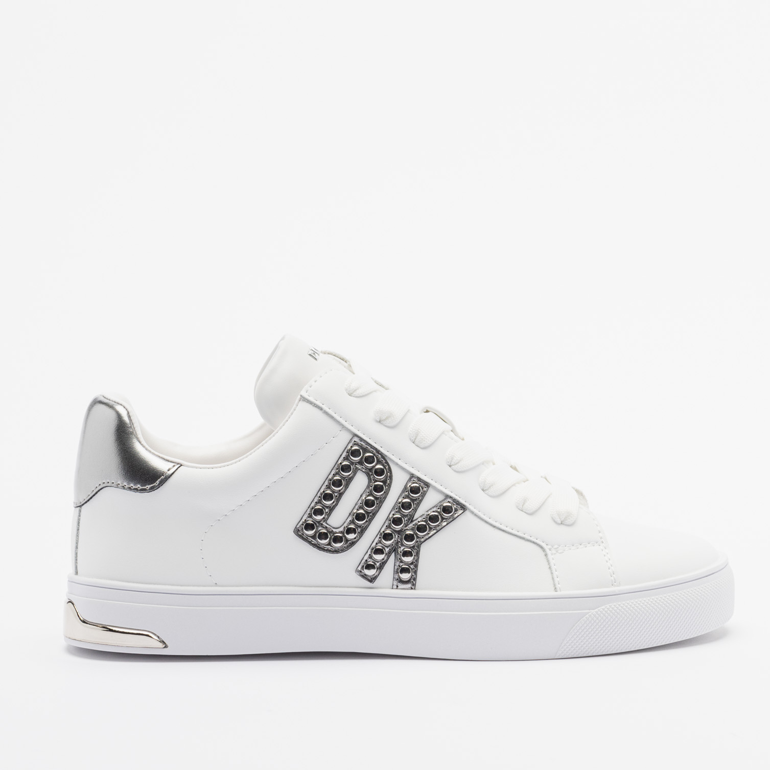 Γυναικεία Δερμάτινα Sneakers DKNY Abeni K1552711 Λευκό Νίκελ Γυναικεία Δερμάτινα Sneakers DKNY Abeni K1552711 Λευκό Νίκελ