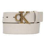 Γυναικεία Δερμάτινη Ζώνη Calvin Klein LV04K7002G-W71 Off White