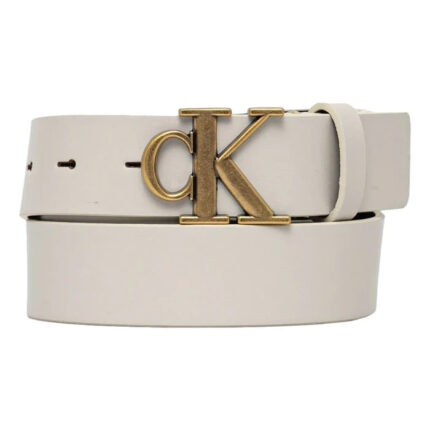 Γυναικεία Δερμάτινη Ζώνη Calvin Klein LV04K7002G-W71 Off White