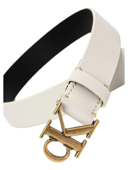 Γυναικεία Δερμάτινη Ζώνη Calvin Klein LV04K7002G-W71 Off White