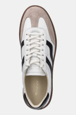Ανδρικά Δερμάτινα Sneakers Gant Cuzmo 30633860 G020 Άσπρο Μαύρο