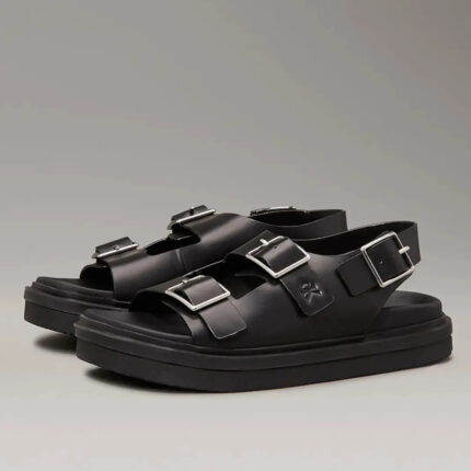 Γυναικεία Δερμάτινα Σανδάλια Calvin Klein YW0YW01785 0GJ Μαύρα