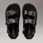 Γυναικεία Δερμάτινα Σανδάλια Calvin Klein YW0YW01785 0GJ Μαύρα