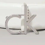 Γυναικεία Δερμάτινη Ζώνη Calvin Klein K60K613156 YAO Λευκή