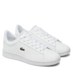 Ανδρικά Δερμάτινα Sneakers Lacoste Carnaby 748SMA010521G Λευκά