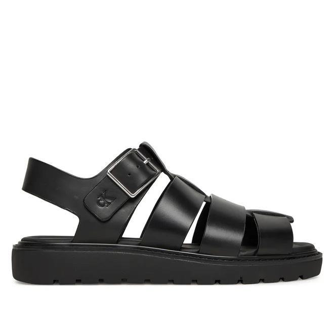 Γυναικεία Δερμάτινα Σανδάλια Calvin Klein YW0YW01700 0GJ Μαύρα Γυναικεία Δερμάτινα Σανδάλια Calvin Klein YW0YW01700 0GJ Μαύρα