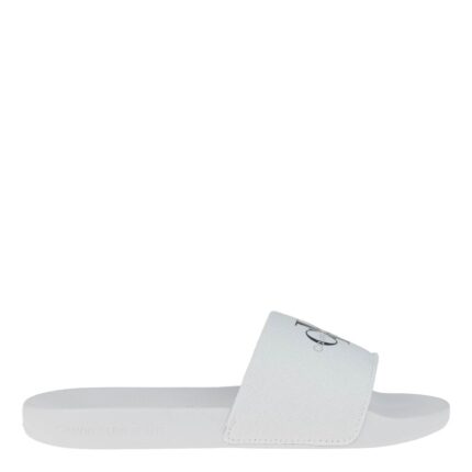 Γυναικείες Παντόφλες Slide Calvin Klein YW0YW01835 01W Λευκές