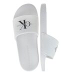 Γυναικείες Παντόφλες Slide Calvin Klein YW0YW01835 01W Λευκές