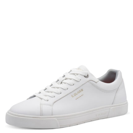 Ανδρικά Δερμάτινα Sneakers S.Oliver 5-13604-43 107 Λευκά