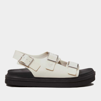 Γυναικεία Δερμάτινα Σανδάλια Calvin Klein YW0YW01785 AEO Μπεζ