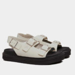 Γυναικεία Δερμάτινα Σανδάλια Calvin Klein YW0YW01785 AEO Μπεζ
