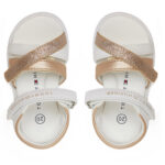 Παιδικά Πέδιλα Tommy Hilfiger Κορίτσι T1A2-33770-0273 X068 Λευκό Χρυσό (20-29)