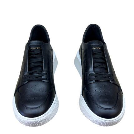 Ανδρικά Δερμάτινα Sneakers Makris X27 Black
