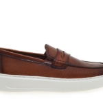 Ανδρικά Δερμάτινα Loafers Renato Garini 52319-Denever Ταμπά Δέρμα U562V3192I66