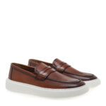 Ανδρικά Δερμάτινα Loafers Renato Garini 52319-Denever Ταμπά Δέρμα U562V3192I66