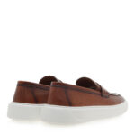 Ανδρικά Δερμάτινα Loafers Renato Garini 52319-Denever Ταμπά Δέρμα U562V3192I66