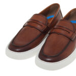 Ανδρικά Δερμάτινα Loafers Renato Garini 52319-Denever Ταμπά Δέρμα U562V3192I66