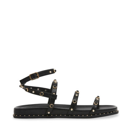 Γυναικεία Δερμάτινα Σανδάλια Steve Madden Stormie SM11003775-02002-001 Μαύρα