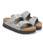 Γυναικείες Ανατομικές Παντόφλες Birkenstock Arizona Pap Platform Flex 1028349 Stone Coin Narrow Fit