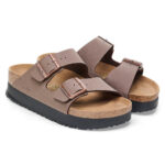 Γυναικείες Ανατομικές Παντόφλες Birkenstock Arizona Pap Platform Flex 1027417 Mocca Narrow Fit