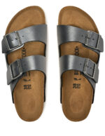 Γυναικεία Ανατομικά Σανδάλια Birkenstock Arizona Bs 1029224 Metallic Black Narrow Fit