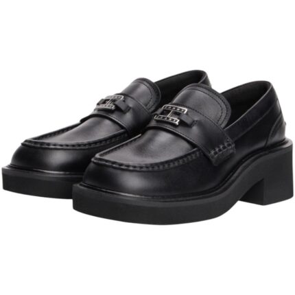 Γυναικεία Δερμάτινα Loafers Tommy Hilfiger EN0EN02789 BDS Μαύρα