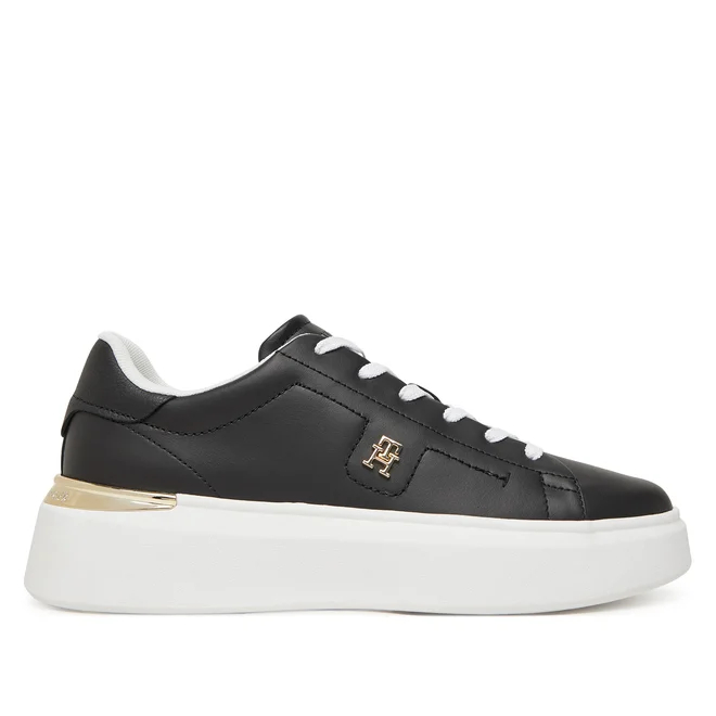 Γυναικεία Δερμάτινα Sneakers Tommy Hilfiger FW0FW08631 BDS Μαύρα Γυναικεία Δερμάτινα Sneakers Tommy Hilfiger FW0FW08631 BDS Μαύρα