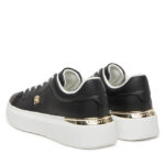 Γυναικεία Δερμάτινα Sneakers Tommy Hilfiger FW0FW08631 BDS Μαύρα