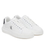 Γυναικεία Δερμάτινα Sneakers Calvin Klein YW0YW01846 01W Λευκά