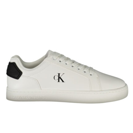 Ανδρικά Δερμάτινα Sneakers Calvin Klein YM0YM01297 01W Λευκά