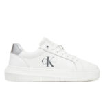 Γυναικεία Δερμάτινα Sneakers Calvin Klein YW0YW01876-02R Λευκά