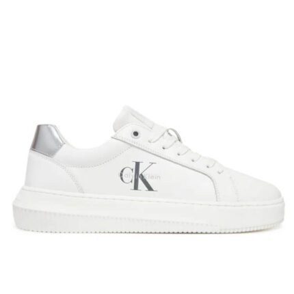 Γυναικεία Δερμάτινα Sneakers Calvin Klein YW0YW01876-02R Λευκά