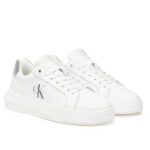 Γυναικεία Δερμάτινα Sneakers Calvin Klein YW0YW01876-02R Λευκά