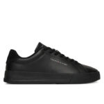 Ανδρικά Δερμάτινα Sneakers Tommy Hilfiger FM0FM05367 0GJ Μαύρα